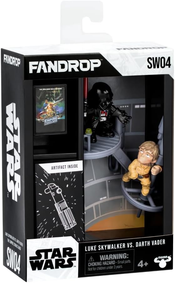 FANDROP Star Wars SW04 Luke Skywalker vs Darth Vader Sergilik Diorama Figür Seti