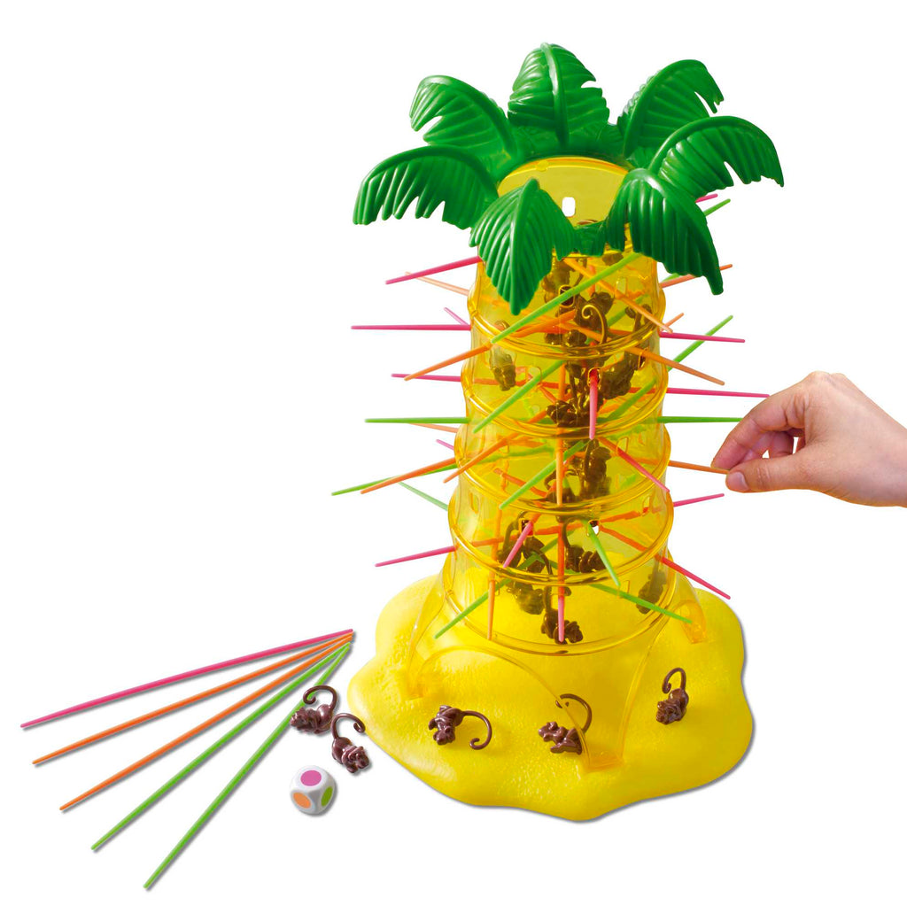Tumblin’ Monkeys Oyunu, Maymun Oyun Parçaları, Çubuklar ve Oyun ünitesi ile Birlikte Öğrenmesi Kolay, 5 Yaş ve Üzeri Çocuklar İçin Mattel Games 52563