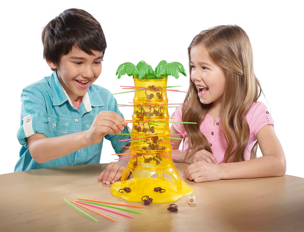 Tumblin’ Monkeys Oyunu, Maymun Oyun Parçaları, Çubuklar ve Oyun ünitesi ile Birlikte Öğrenmesi Kolay, 5 Yaş ve Üzeri Çocuklar İçin Mattel Games 52563
