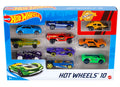 Hot Wheels 10'lu Araba Seti - Geniş Ürün Yelpazesi, 1:64 Ölçek Metal Araçlar - 54886