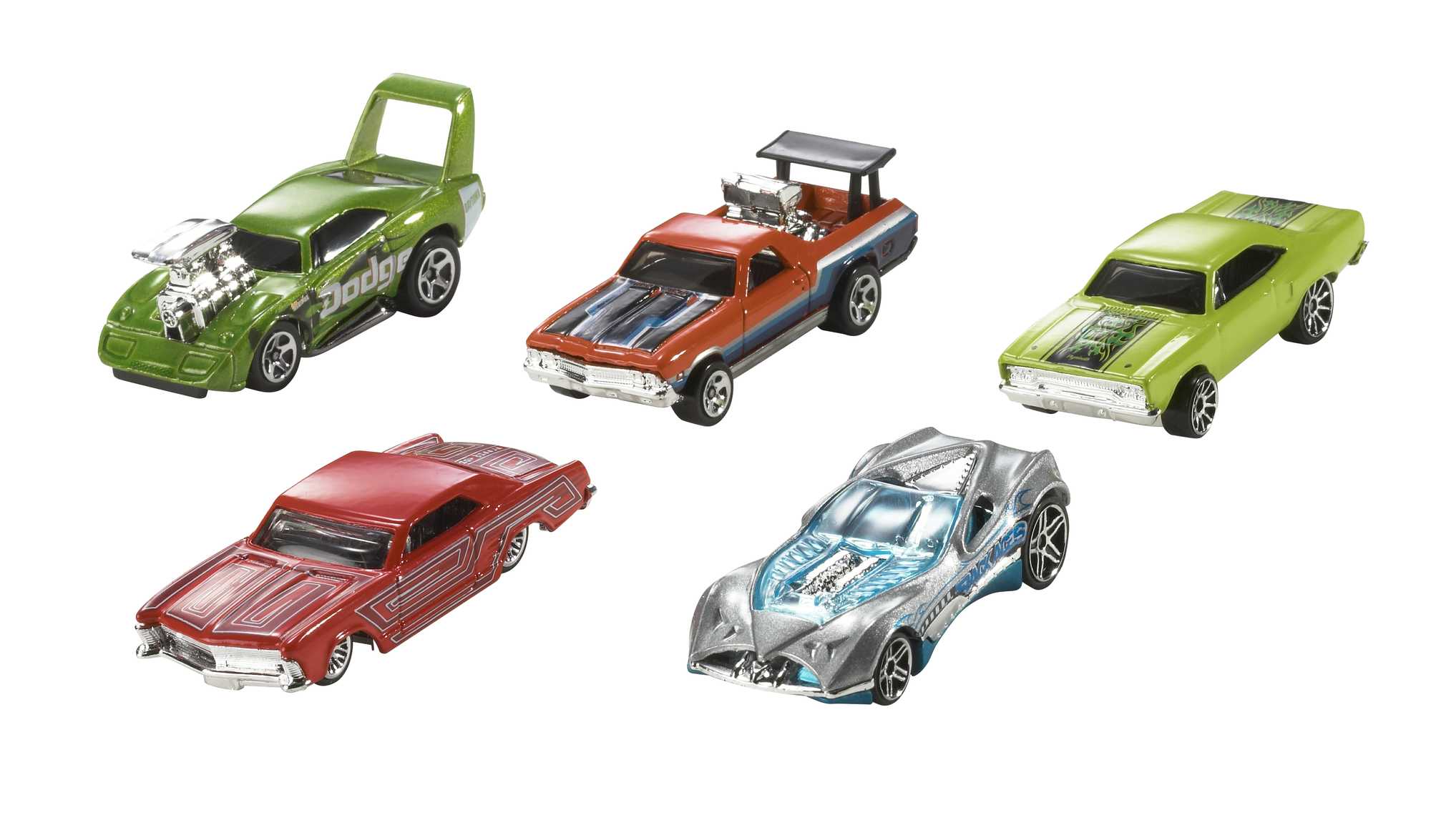 Hot Wheels 10'lu Araba Seti - Geniş Ürün Yelpazesi, 1:64 Ölçek Metal Araçlar - 54886