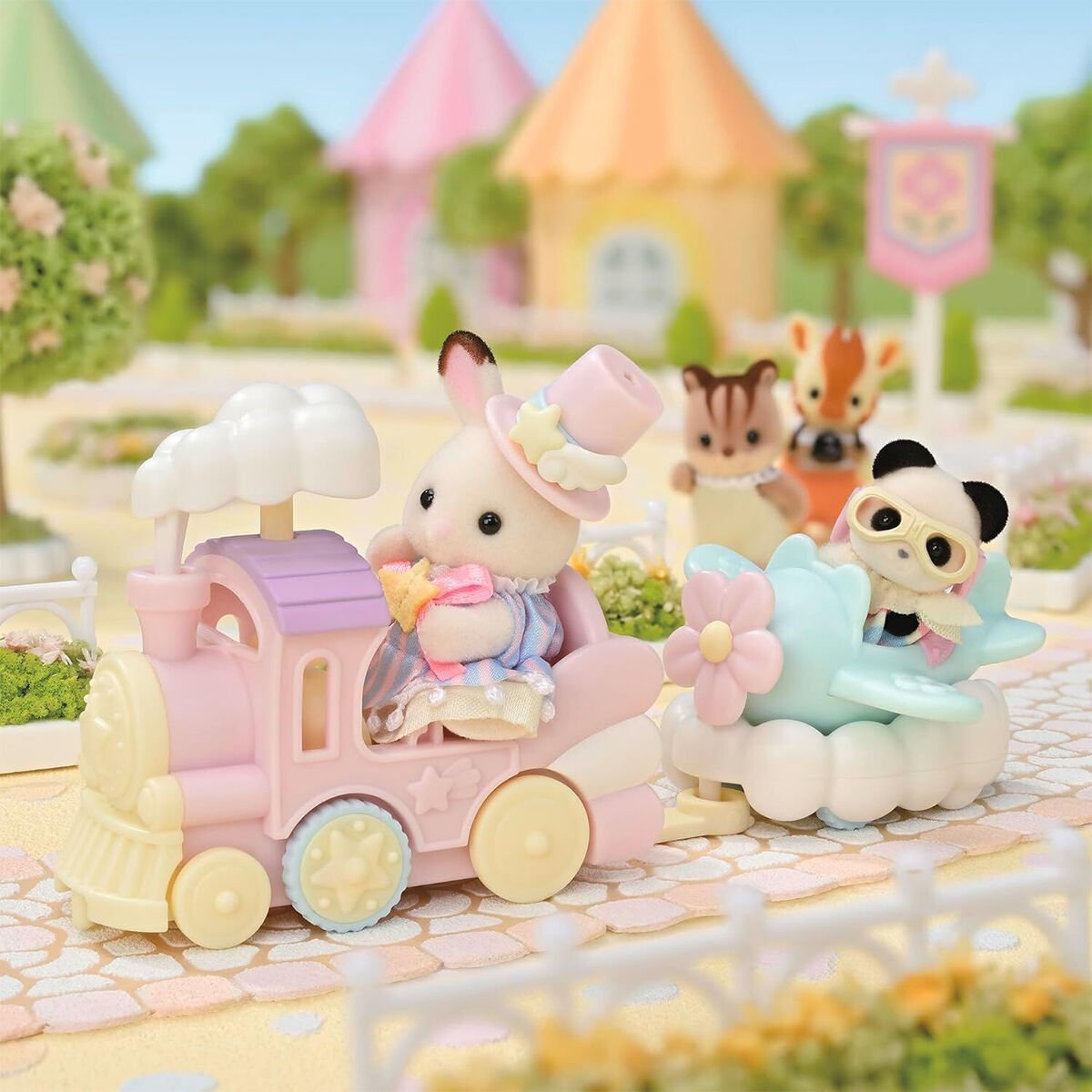 5819 Sylvanian Families Lunapark Oyun Seti Uçak ve Tren +3 yaş