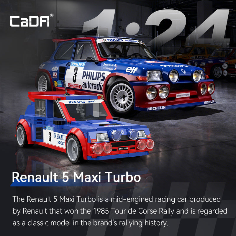 CaDA Renault Sport RS.01 Yapı Bloğu Model Araba Seti - 271 Parça (C55037W)