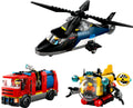 LEGO City Helikopter, İtfaiye Kamyonu ve Denizaltı Remix Yapım Seti - 874 Parça (60462)