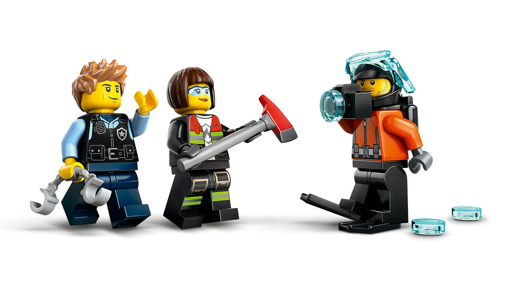 LEGO City Helikopter, İtfaiye Kamyonu ve Denizaltı Remix Yapım Seti - 874 Parça (60462)