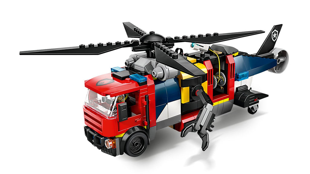 LEGO City Helikopter, İtfaiye Kamyonu ve Denizaltı Remix Yapım Seti - 874 Parça (60462)