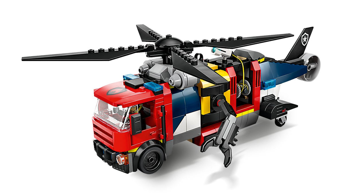 LEGO City Helikopter, İtfaiye Kamyonu ve Denizaltı Remix Yapım Seti - 874 Parça (60462)