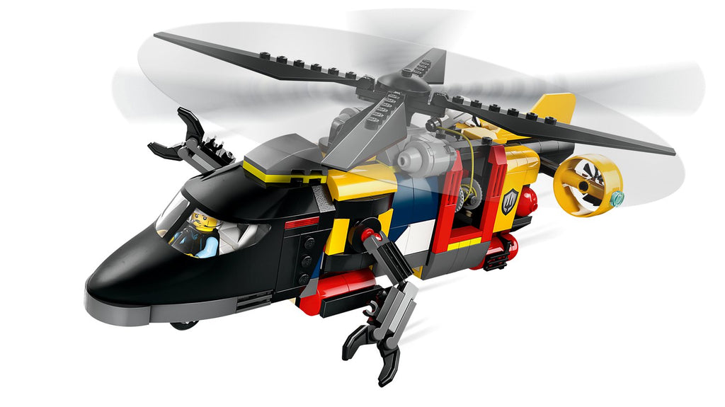 LEGO City Helikopter, İtfaiye Kamyonu ve Denizaltı Remix Yapım Seti - 874 Parça (60462)