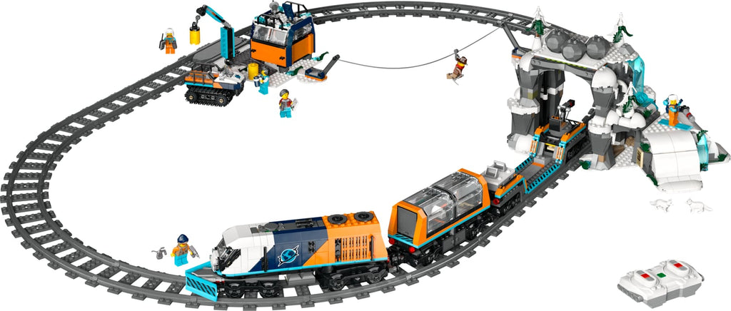 LEGO City Kaşif Treni 60470 - Uzaktan Kumandalı Kutup Ekspresi Yapım Seti, 1517 Parça, +7 Yaş