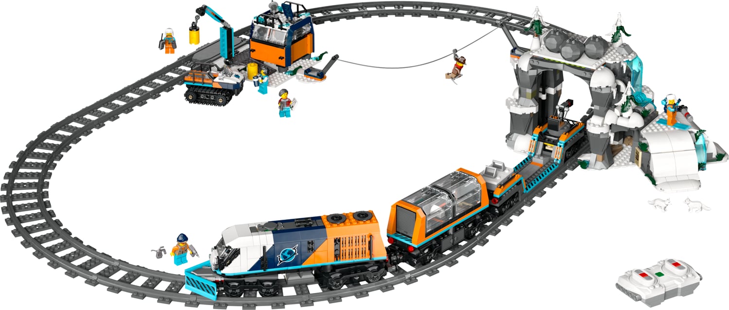 LEGO City Kaşif Treni 60470 - Uzaktan Kumandalı Kutup Ekspresi Yapım Seti, 1517 Parça, +7 Yaş