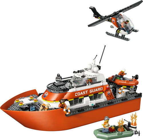 LEGO City 60504 Sahil Güvenlik Kurtarma Botu ve Helikopteri — görsel 2