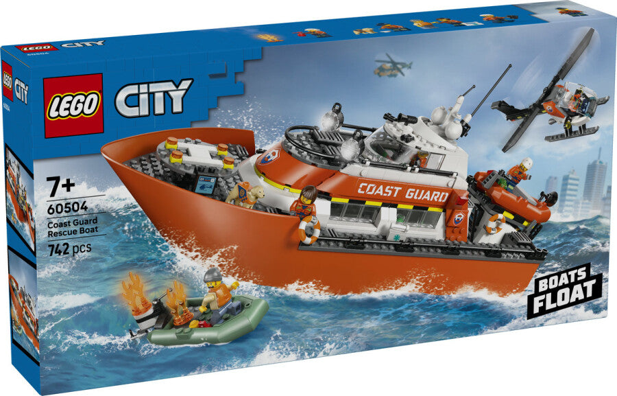 LEGO City 60504 Sahil Güvenlik Kurtarma Botu ve Helikopteri — kutu ön yüzü