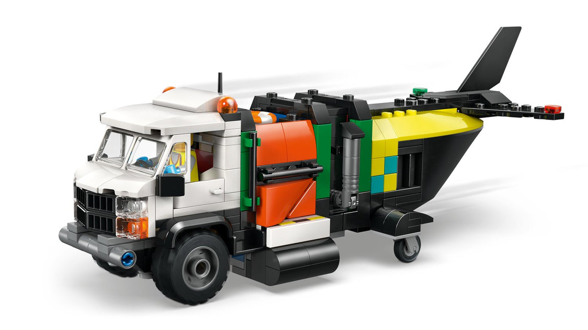 LEGO City Uçak, Servis Kamyonu ve Hoverkraft Yapım Seti 60505 - 990 Parça Mix & Match Acil Durum Araçları