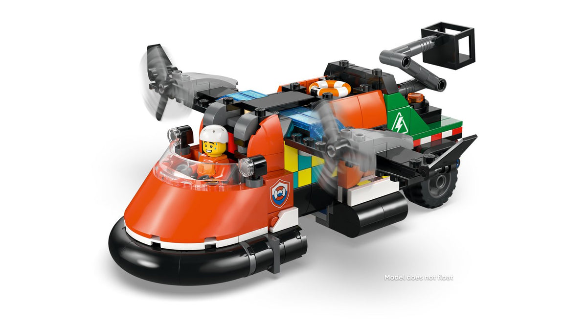LEGO City Uçak, Servis Kamyonu ve Hoverkraft Yapım Seti 60505 - 990 Parça Mix & Match Acil Durum Araçları
