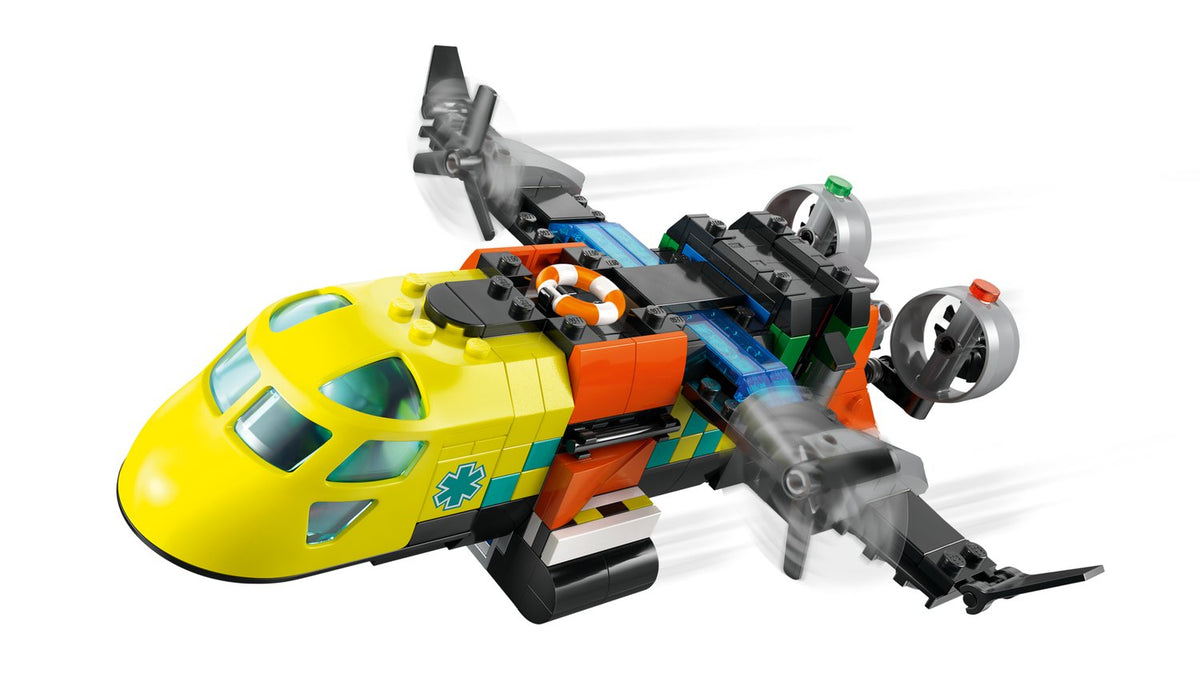 LEGO City Uçak, Servis Kamyonu ve Hoverkraft Yapım Seti 60505 - 990 Parça Mix & Match Acil Durum Araçları