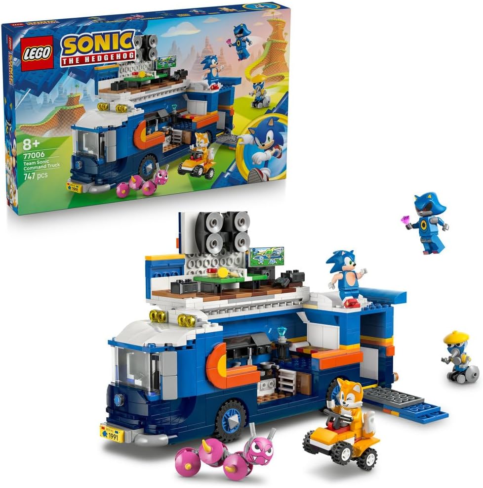 LEGO Sonic the Hedgehog Silver'ın Arabası Knuckles'ın Canavar Kamyonuna Karşı 77118 - 378 Parça Yapım Seti (8+ Yaş)