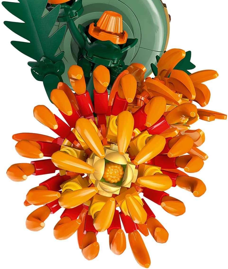 LEGO Icons Krizantem Yapım Seti 10368 - 278 Parça Dekoratif Çiçek Modeli, 18+ Yaş