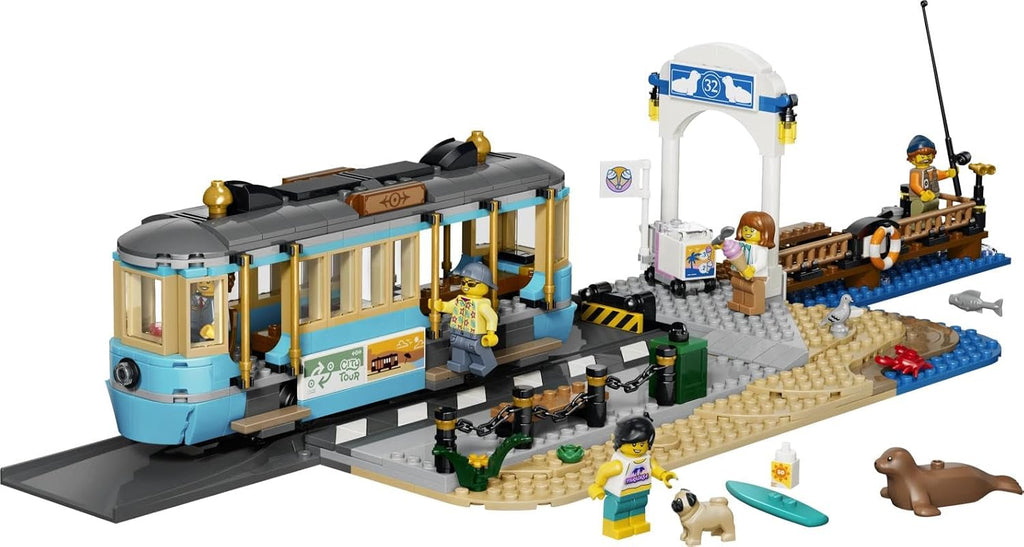 LEGO City Klasik Plaj Tramvayı 60506 - 693 Parça Yapım Seti (7+ Yaş)
