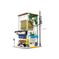 CaDA Japon Çörek Dükkanı Yapı Seti - 1108 Parça Lego Uyumlu Blok, USB Işıklı Vitrinlik Model