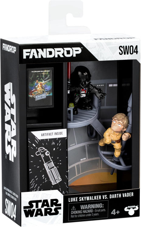 FANDROP Star Wars SW04 Luke Skywalker vs Darth Vader Sergilik Diorama Figür Seti