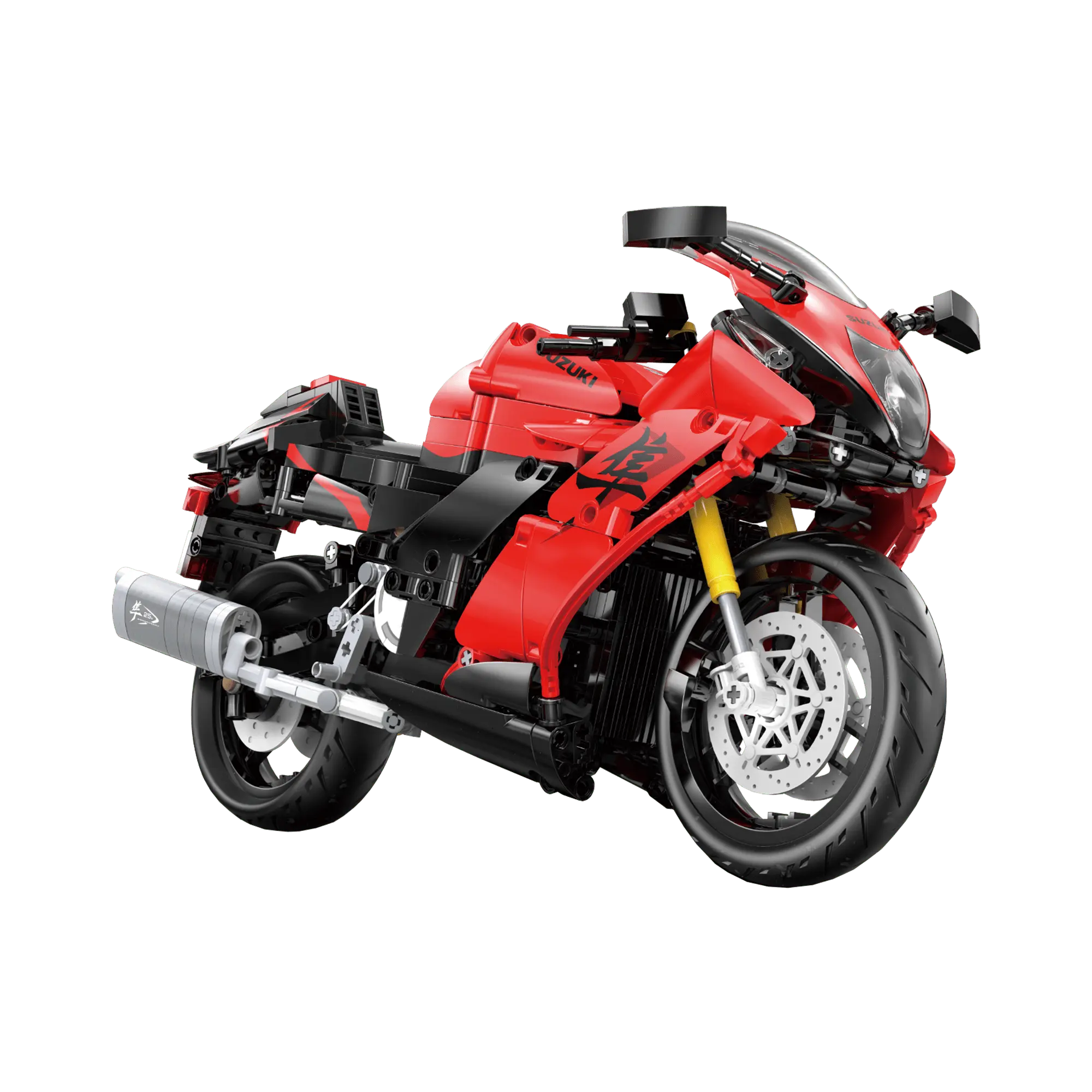 CaDA C64051W Suzuki Hayabusa 1:6 Ölçek 1043 Parça Yapı Bloğu Motosiklet Modeli