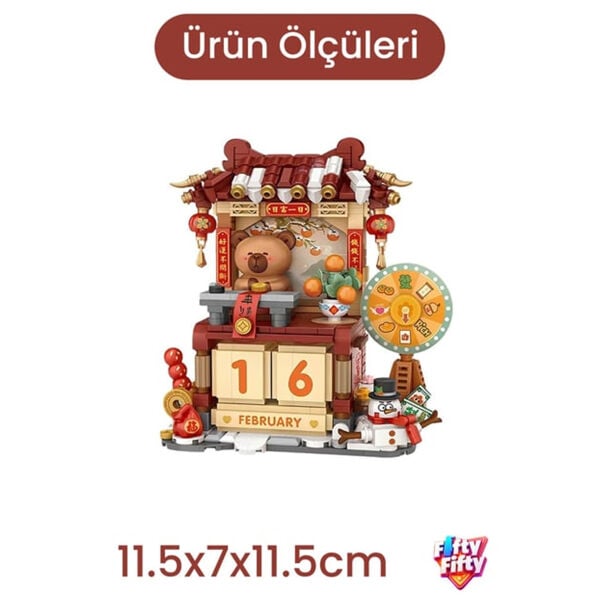 LOZ Kapibara Yeni Yıl Takvimi Mikro Yapı Blokları - Görsel 2