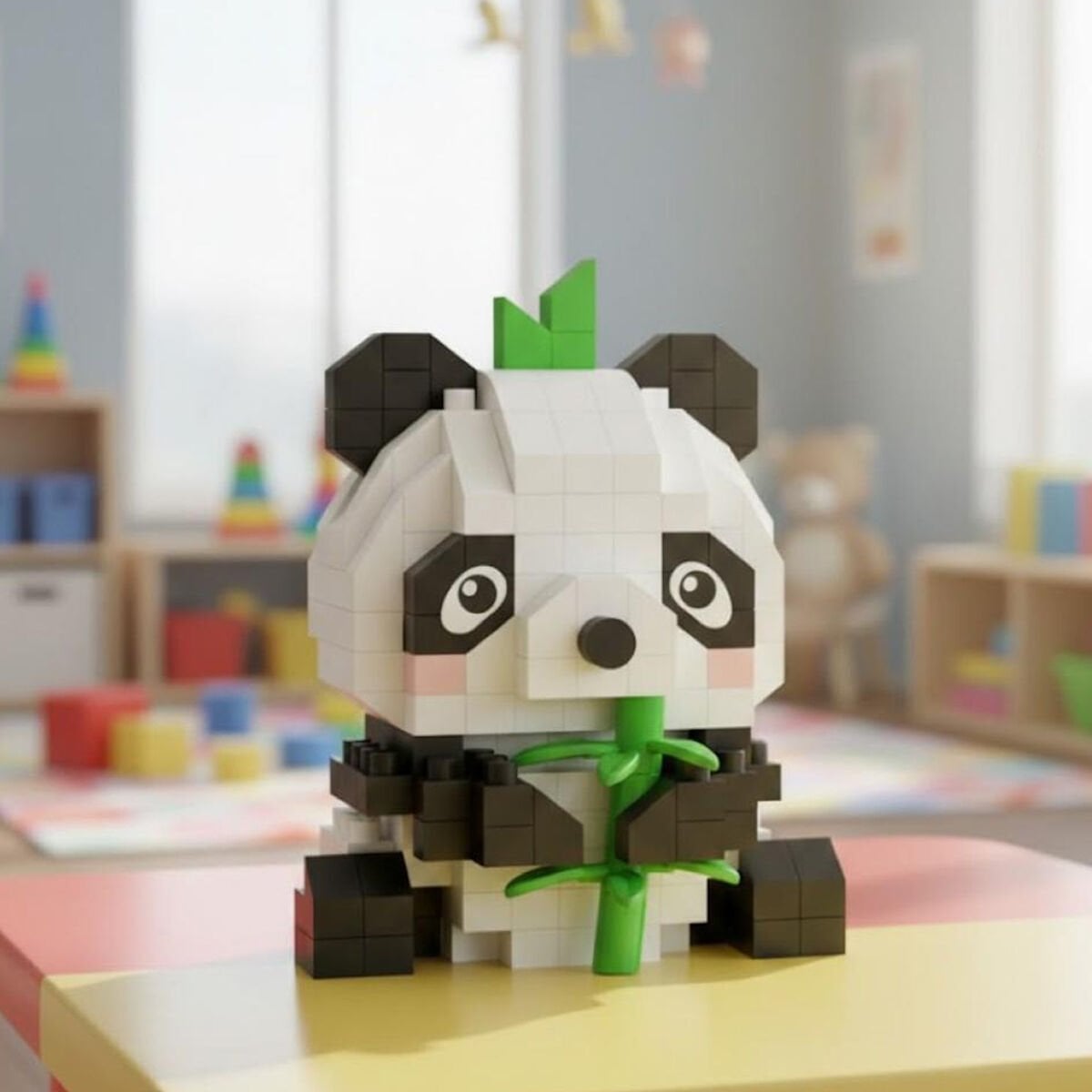 LOZ Panda 170 Parça Mini Yapı Blokları Seti - Mini Poşet Ambalaj