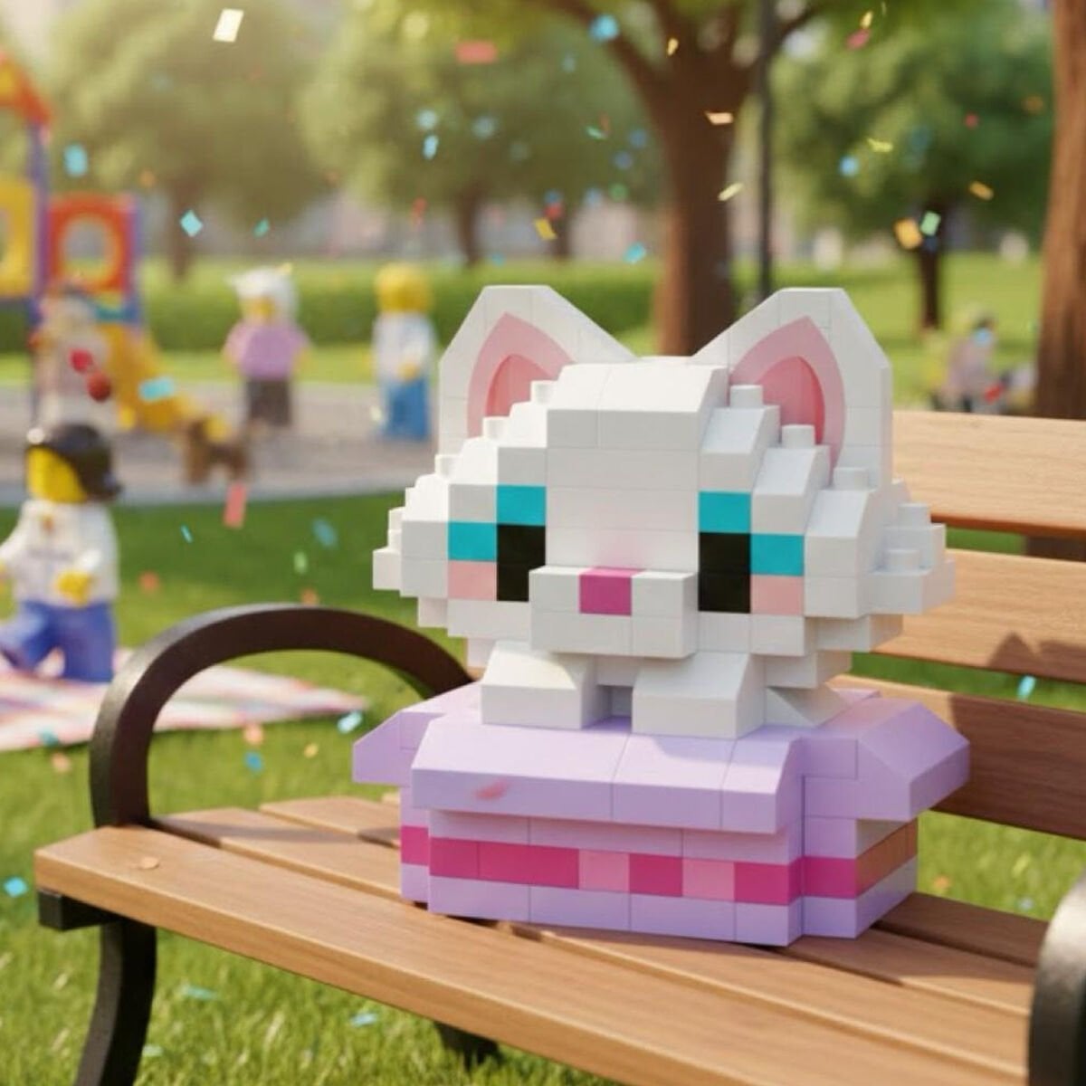 LOZ Kedi Mikro Yapı Bloğu Seti - 170 Parça Mini Blok Figür (LZ-8641)