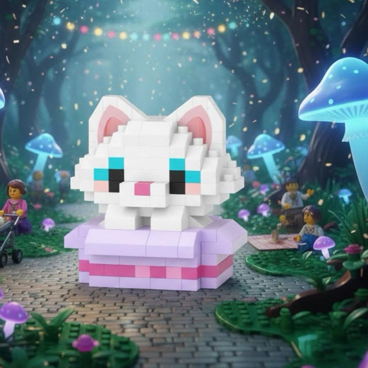 LOZ Kedi Mikro Yapı Bloğu Seti - 170 Parça Mini Blok Figür (LZ-8641)