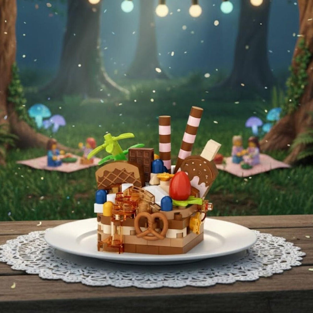 LOZ Çikolatalı Pasta 160 Parça Mini Yapı Blokları Seti - Mini Poşet