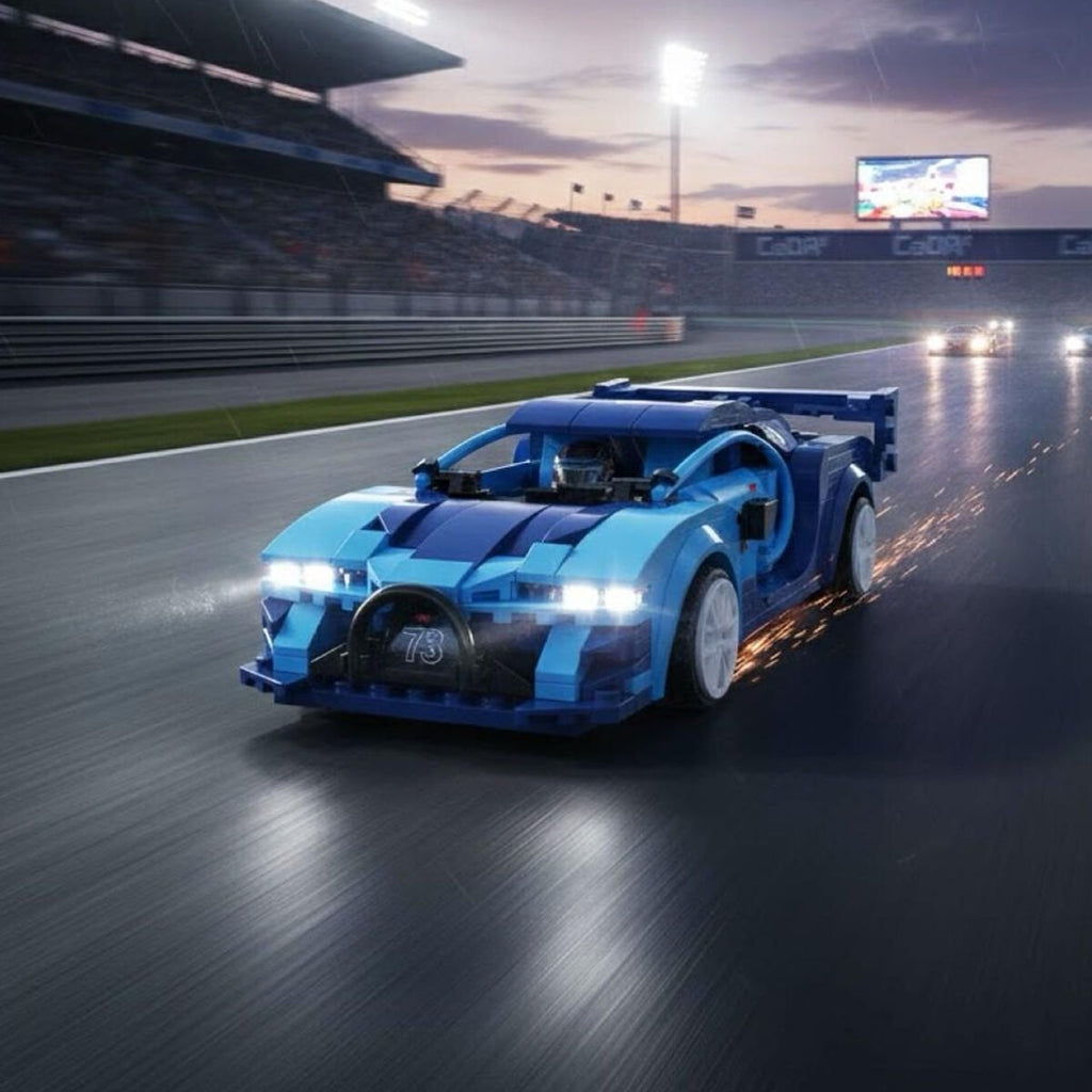 CaDA Blue Race Car C51073W 325 Parça Uzaktan Kumandalı Yapı Bloğu Yarış Arabası