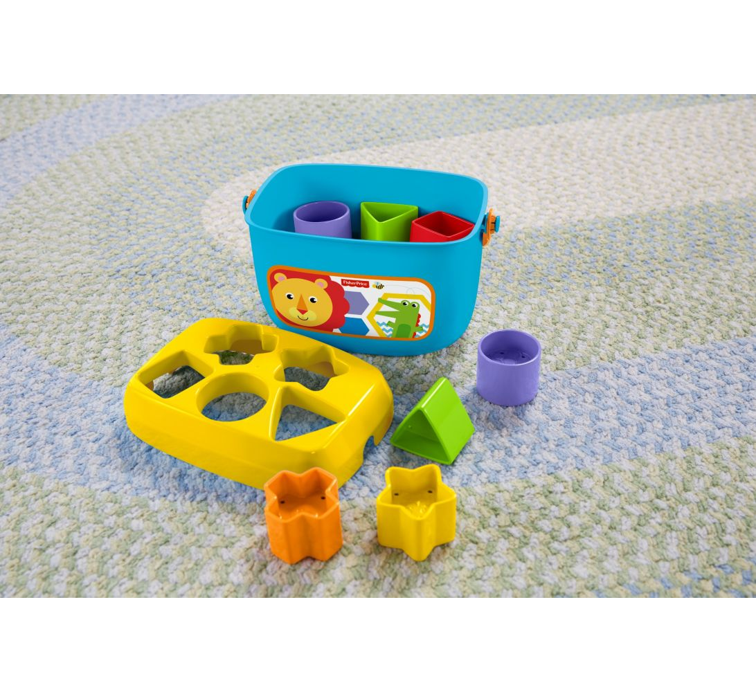 Fisher Price Renkli Bloklar, Kova ve 10 Adet Blok, Yerleştirme Oyunu