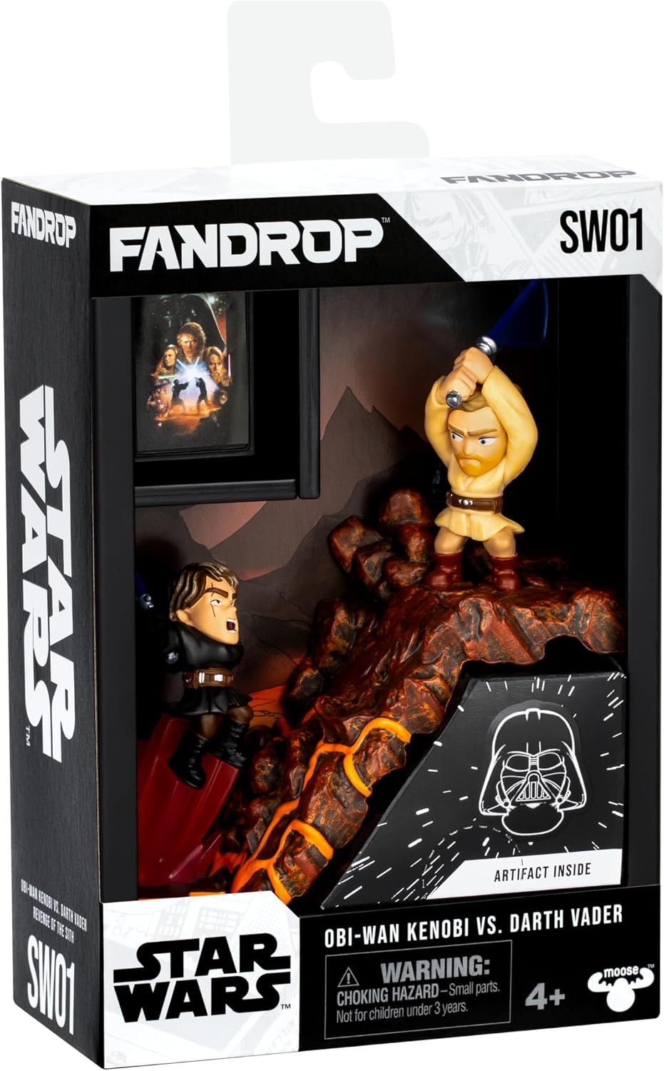 FANDROP Star Wars SW04 Luke Skywalker vs Darth Vader Sergilik Diorama Figür Seti