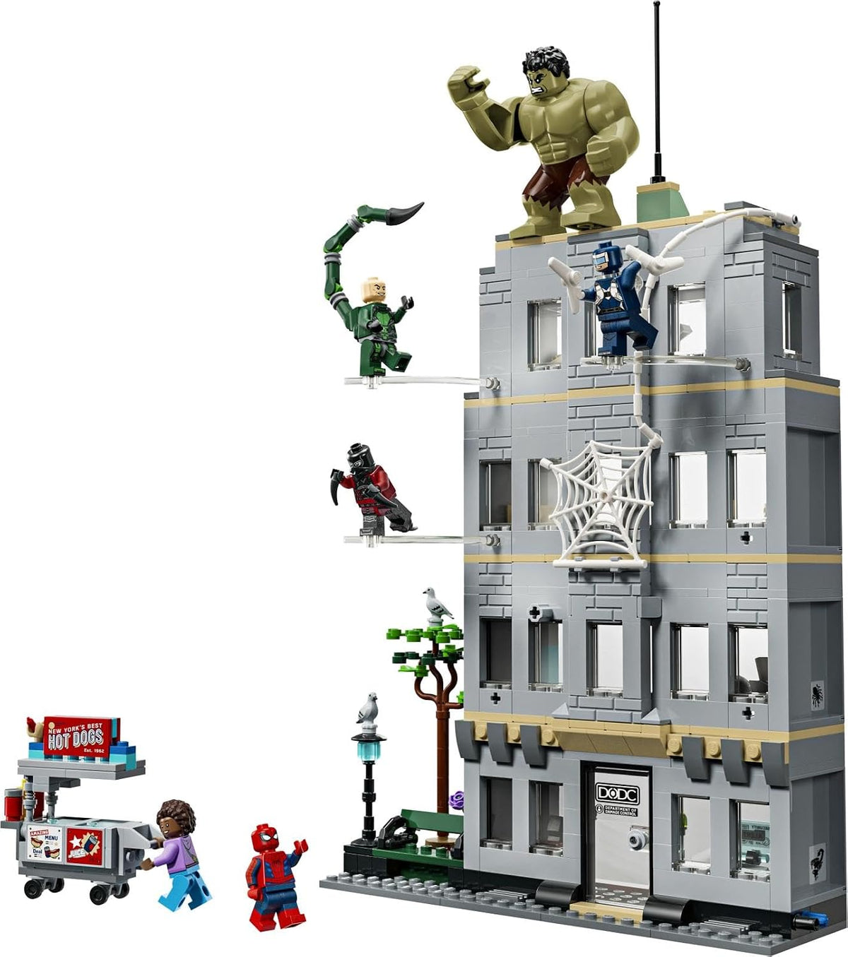 LEGO Marvel Örümcek Adam ve Hulk'ın Destansı Çarpışması 76350 - 534 Parça Yapım Seti (8+ Yaş)