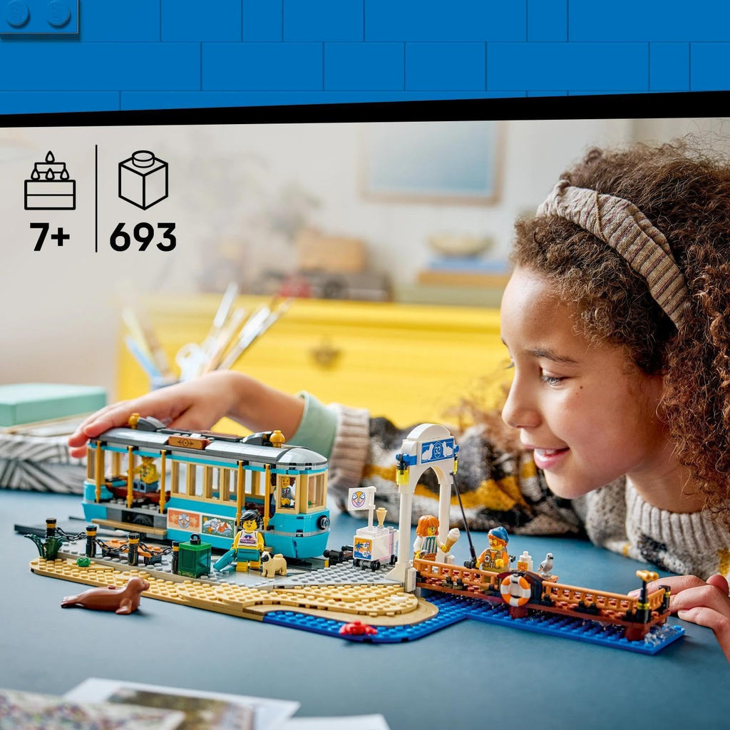 LEGO City Klasik Plaj Tramvayı 60506 - 693 Parça Yapım Seti (7+ Yaş)