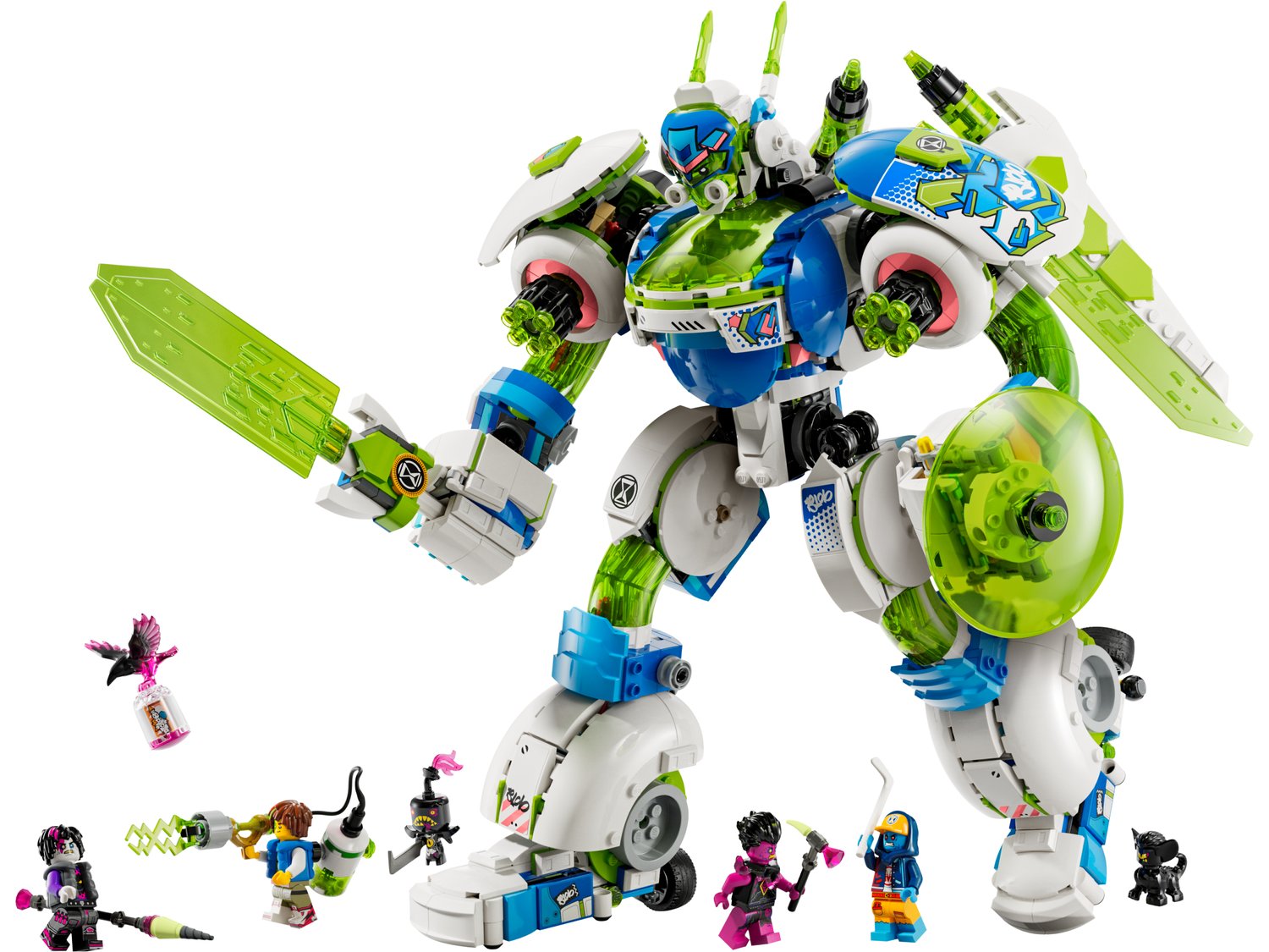 LEGO DREAMZzz 71485 Mateo ve Şövalye Z-Blob Savaş Robotu - 1333 Parça, 3'ü 1 Arada Robot Yapım Seti