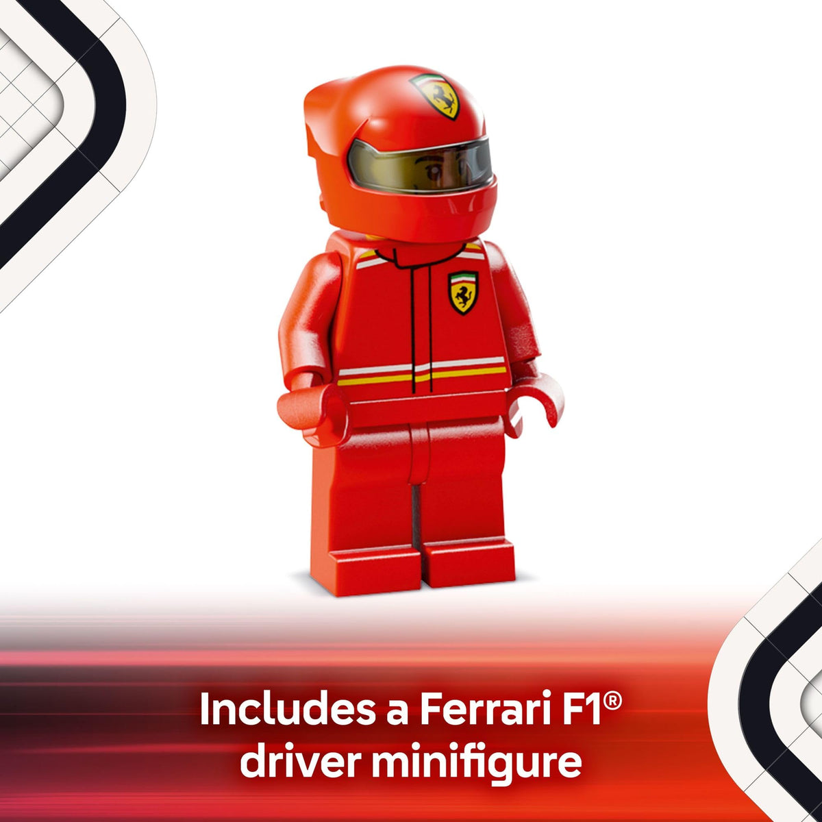 LEGO Speed Champions Ferrari SF-24 F1 Yarış Arabası 77242 - 275 Parça, Sürücü Minifigürlü Yapım Seti (10+ Yaş)