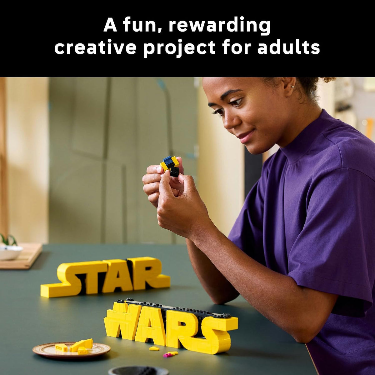 LEGO Star Wars Parçalarla Yapılan Star Wars Logosu 75407 – 700 Parça Yetişkin Yapım Seti