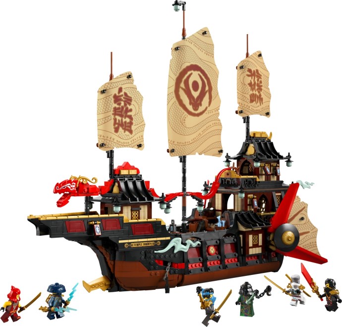 LEGO Ninjago The Temple Bounty 71848 - Tapınak Ödülü Gemi Yapım Seti (2387 Parça, 14+ Yaş)