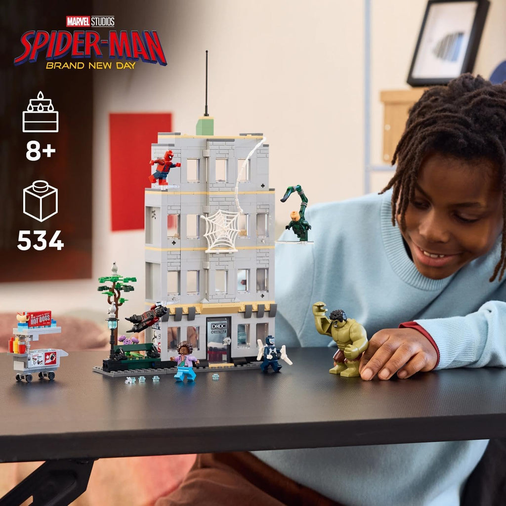 LEGO Marvel Örümcek Adam ve Hulk'ın Destansı Çarpışması 76350 - 534 Parça Yapım Seti (8+ Yaş)