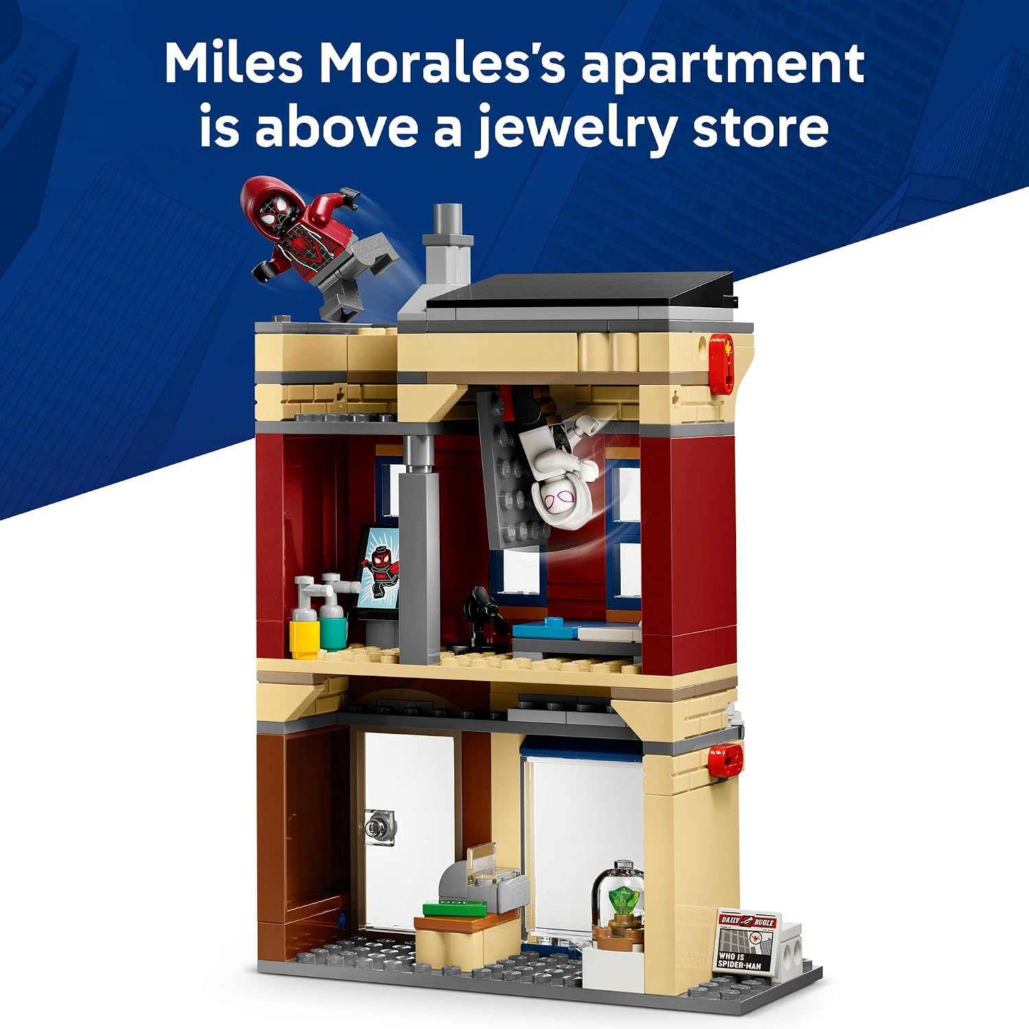 LEGO Marvel Örümcek Adam, Oscorp'a Karşı 76324 - 808 Parça Yapım Seti, 8 Minifigür (10+ Yaş)