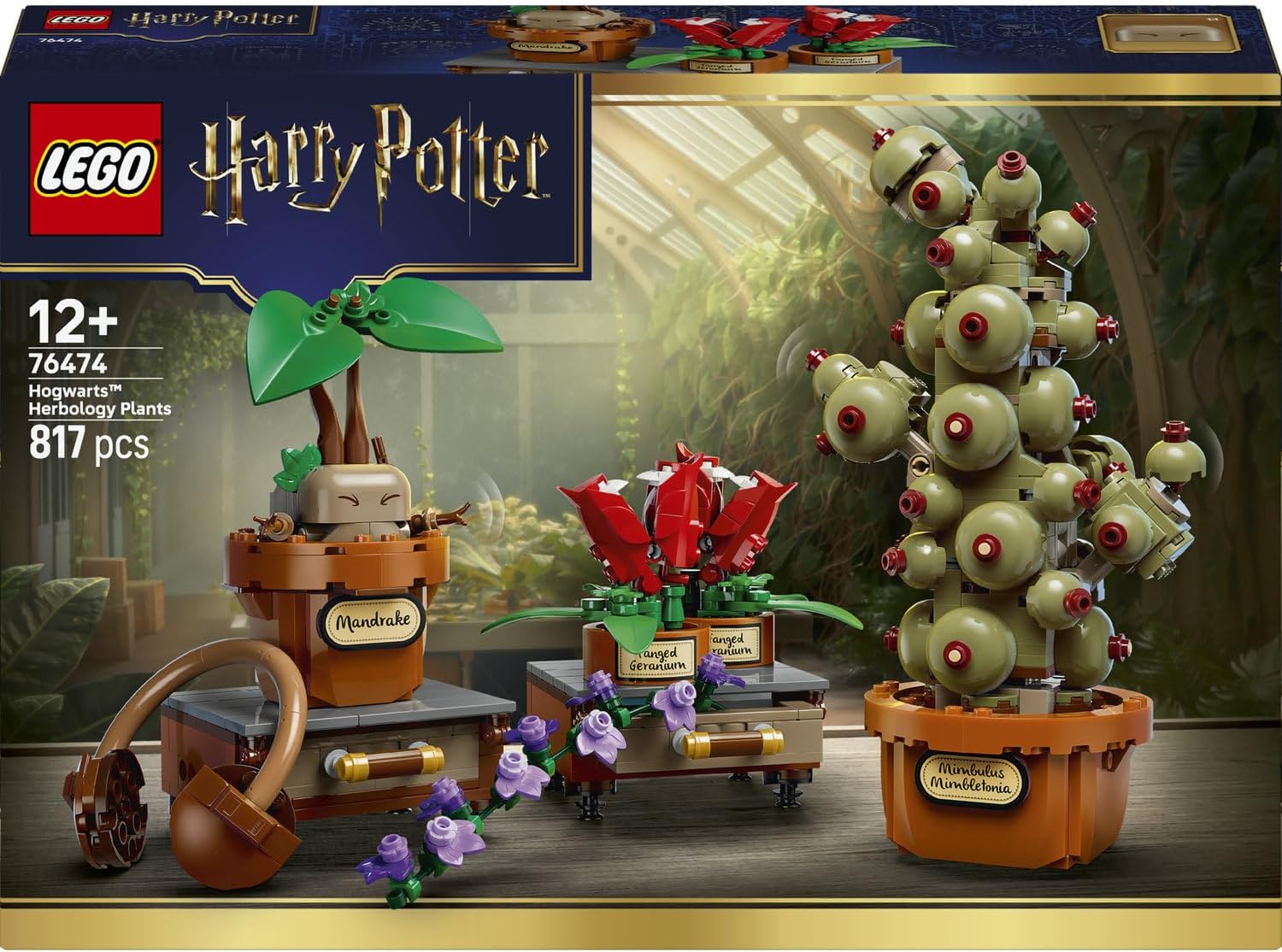 LEGO Harry Potter Hogwarts Bitkibilim Bitkileri 76474 - 817 Parça Koleksiyonluk Yapım Seti (+12 Yaş)