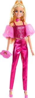 Barbie Stil İkonu Bebek – Metalik Pembe Korse ve Pantolon Kombinli, Sarı Saçlı (5)