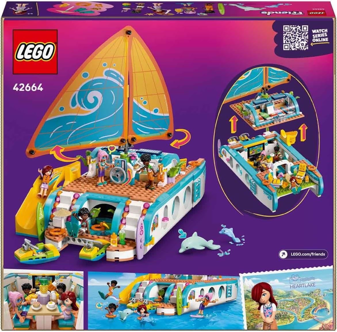 LEGO Friends Gezi Teknesi Macerası 42664 - 685 Parça Yapım Seti (8+ Yaş)