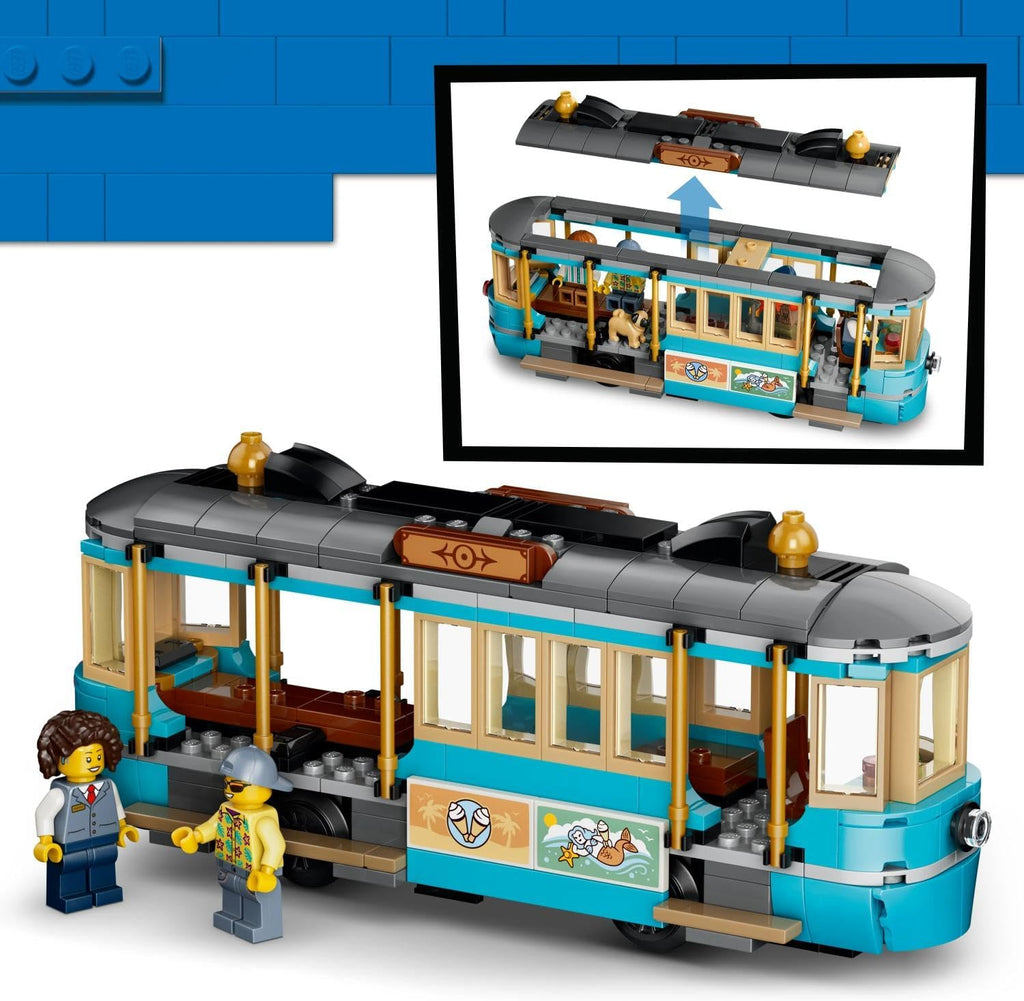 LEGO City Klasik Plaj Tramvayı 60506 - 693 Parça Yapım Seti (7+ Yaş)