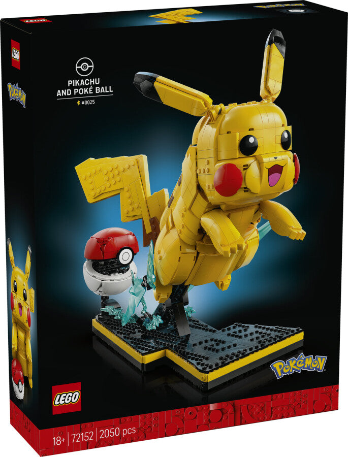 LEGO Pokémon Pikachu ve Poké Topu 72152 - 2050 Parça Yapım Seti