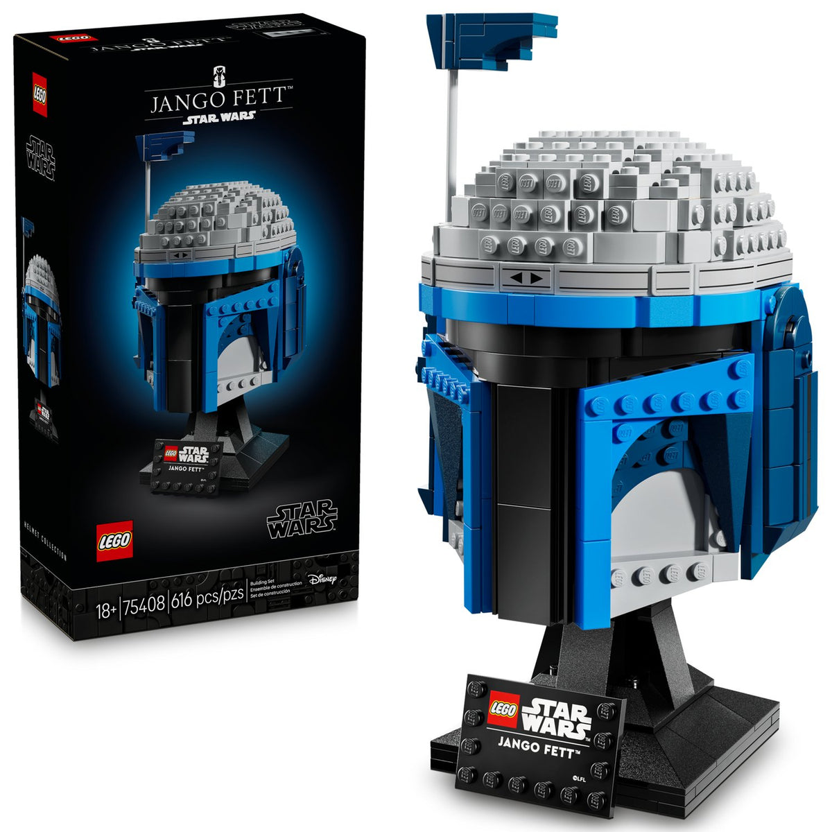 LEGO Star Wars Jango Fett Kaskı 75408 – 616 Parça Yetişkin Yapım Seti