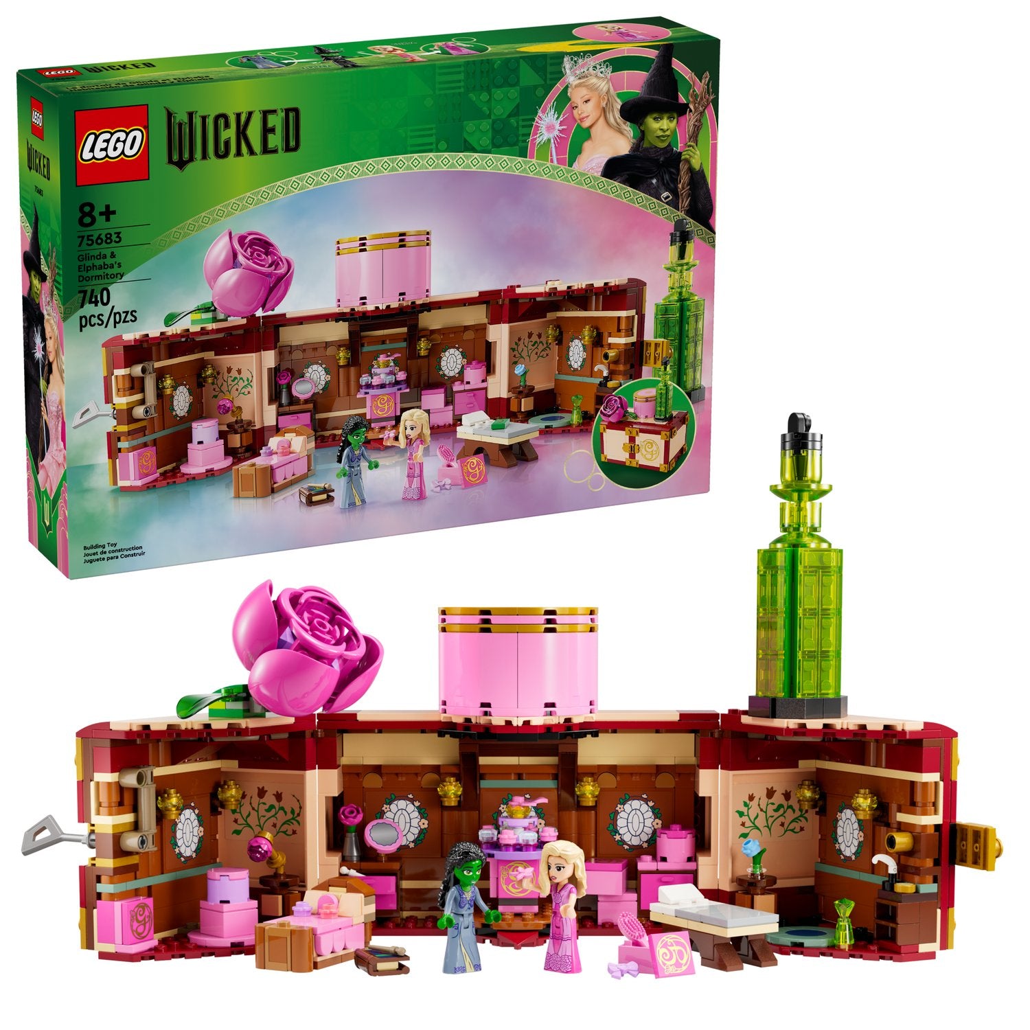 LEGO Wicked Elphaba ve Glinda'nın Yurdu 75683 - 740 Parça Bebek Evi Yapım Seti