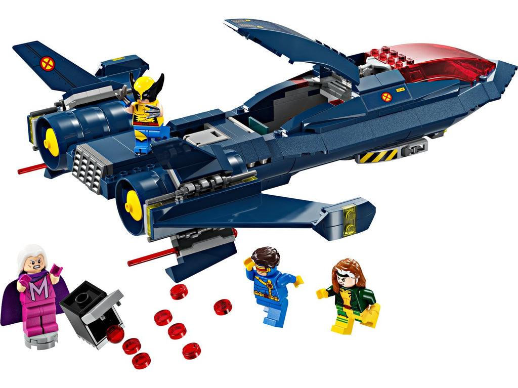 LEGO Marvel X-Men X-Jet 76281 - Cyclops, Magneto, Rogue, Wolverine Minifigürlü Uçak Yapım Seti, 359 Parça, 8+ Yaş