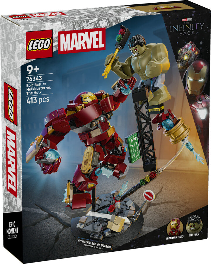 LEGO - Marvel Efsanevi Savaş: Hulkbuster, Hulk'a Karşı 76343 - 413 Parça Yapım Seti